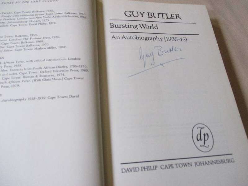 BURSTING WORLD - AN AUTOBIOGRAPHY 1936 - 45  ( SIGNED )