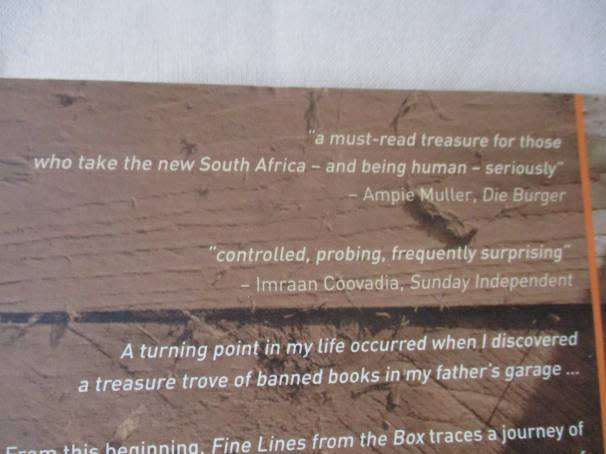FINE LINES FROM THE BOX - FURTHER THOUGHTS ABOUT OUR COUNTRY - NJABULO S NDEBELE ( SIGNED )