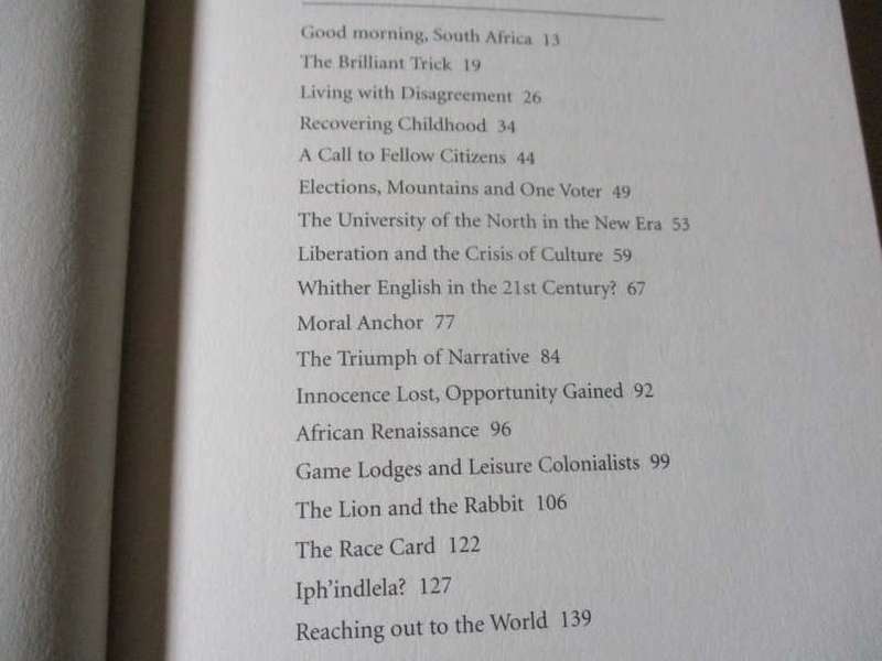 FINE LINES FROM THE BOX - FURTHER THOUGHTS ABOUT OUR COUNTRY - NJABULO S NDEBELE ( SIGNED )