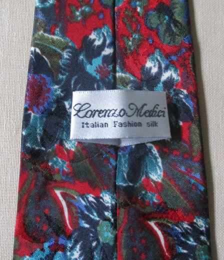 LORENZO MEDICI ITALIAN  SILK TIE