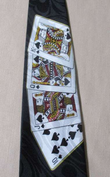 PLAYING CARDS - ROYAL FLUSH -  TIE