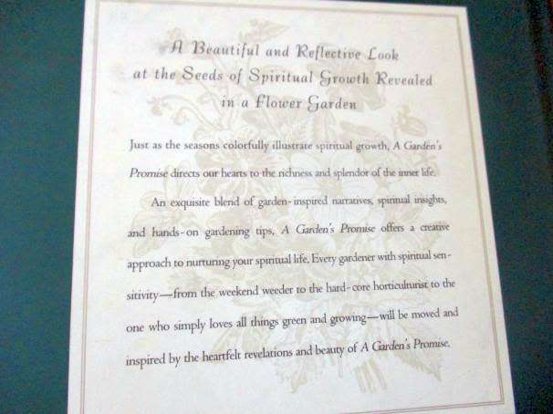 A GARDEN`S PROMISE - SPIRITUAL REFLECTIONS ON GROWING FROM THE HEART - JUDITH COUCHMAN