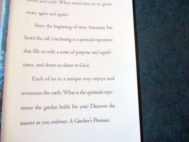A GARDEN`S PROMISE - SPIRITUAL REFLECTIONS ON GROWING FROM THE HEART - JUDITH COUCHMAN