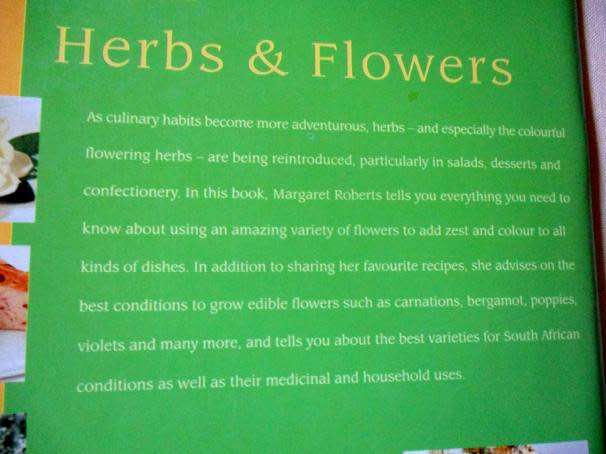 COOKING WITH HERBS & FLOWERS - THE MARGARET ROBERTS SELECTION - WOOLWORTHS