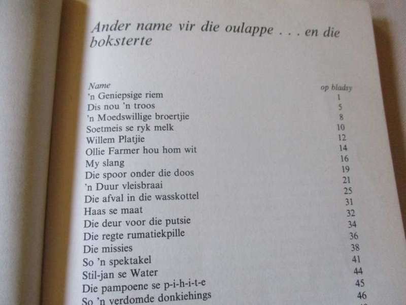 VIR N` OULAP EN N` BOKSTERT - A.A.J. VAN NIEKERK
