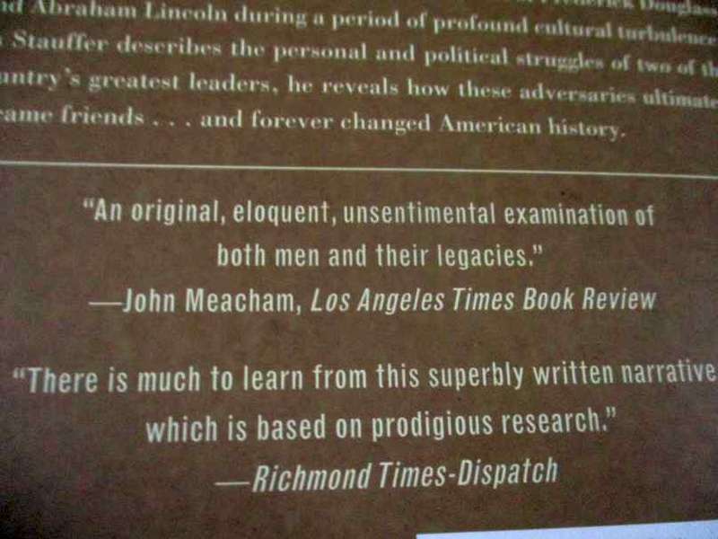 GIANTS - THE PARALLEL LIVES OF FREDERICK DOUGLASS AND ABRAHAM LINCOLN - JOHN STAUFFER