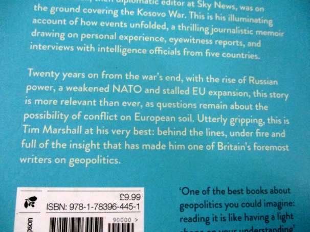 SHADOWPLAY - BEHIND THE LINES & UNDER FIRE - THE INSIDE STORY OF EUROPE'S LAST WAR - TIM MARSHALL