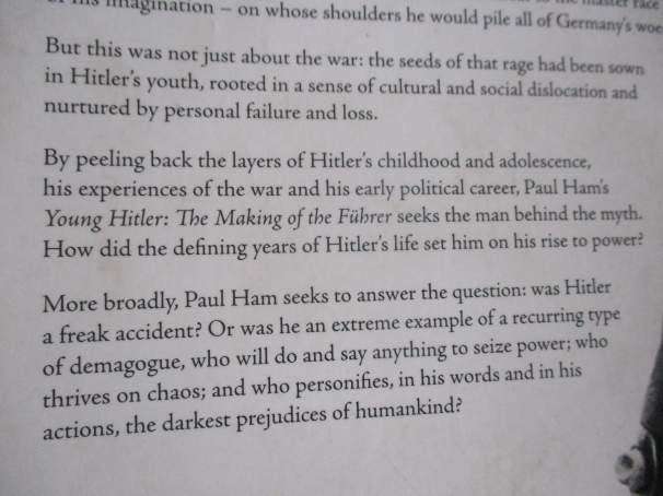 YOUNG HITLER - THE MAKING OF THE FUHRER - PAUL HAM