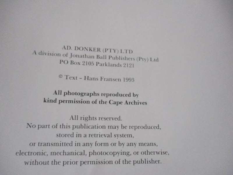 A CAPE CAMERA - THE ARCHITECTURAL BEAUTY OF THE OLD CAPE - ARTHUR ELLIOTT & HANS FRANSEN