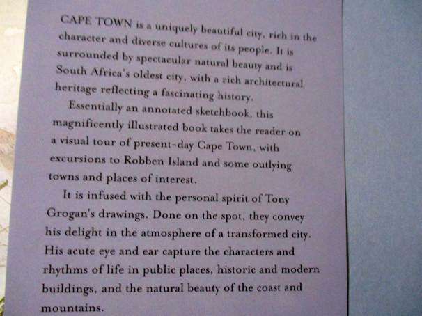 TONY GROGAN'S CAPE TOWN SKETCH BOOK