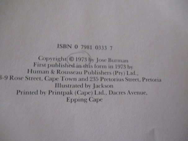 1652 AND SO FORTH -  JOSE BURMAN