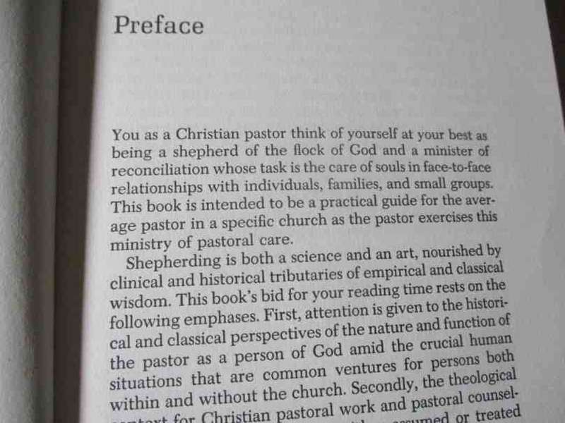 THE CHRISTIAN PASTOR - WAYNE E OATES ( THIRD EDITION REVISED )