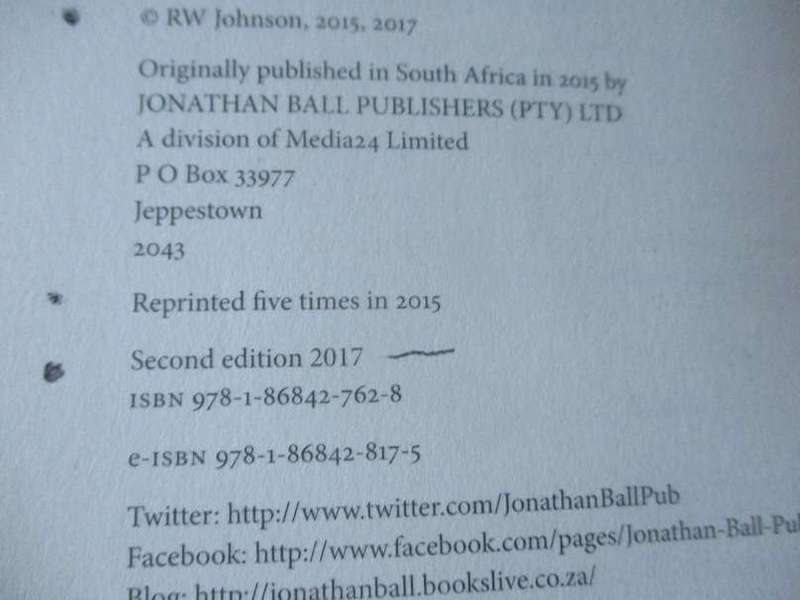 HOW LONG WILL SOUTH AFRICA SURVIVE ? - THE CRISIS CONTINUES -  R.W. JOHNSON