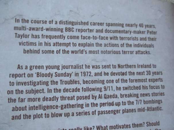 TALKING TO TERRORISTS - A PERSONAL JOURNEY FROM THE IRA TO AL QAEDA - PETER TAYLOR