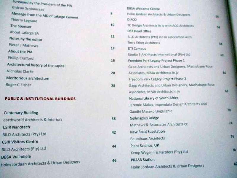 CONTEMPORARY CAPITAL - AN ARCHITECTURAL JOURNAL - EDITED BY PIETER J MATTHEWS