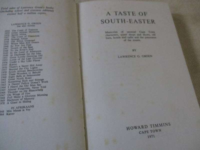 A TASTE OF SOUTH-EASTER - LAWRENCE G GREEN