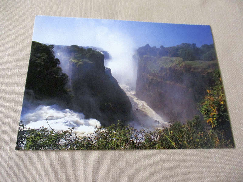 DEVIL'S CATARACT, VICTORIA FALLS, ZIMBABWE   - POST CARD