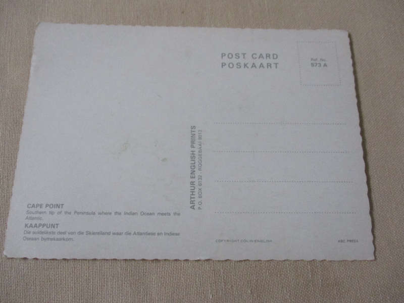 CAPE POINT   - VINTAGE SOUTH AFRICAN POST CARD