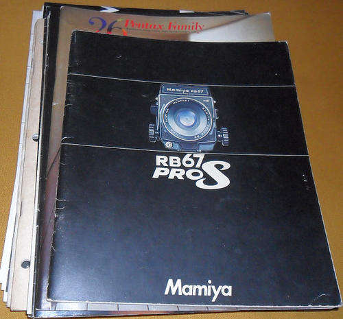 OLD CAMERA & RELATED BROCHURES AND ITEMS