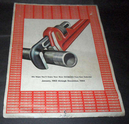 OLD RIGID TOOLS CO CALENDER 1963 / 1964