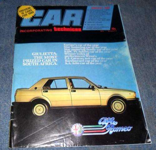 CAR MAGAZINE JAN 1980 ( GOLF ,  TOYOTA COROLLA SR5 BLACK HAWK , JAGUAR XJ6 ,CHEV COMMODORE