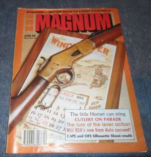 MAGNUM MAGAZINE JUNE 1986 ( VARAN PMX-90 , HORNET , KNIVES )