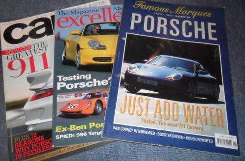 PORSCHE MAGAZINES X 3