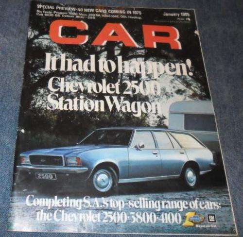 CAR JAN 1975 ( PEUGEOT 404 , MERCEDES 280 S , VOLVO 164-E , DODGE COLT 1600 GS , DATSUN 1600 SSS )