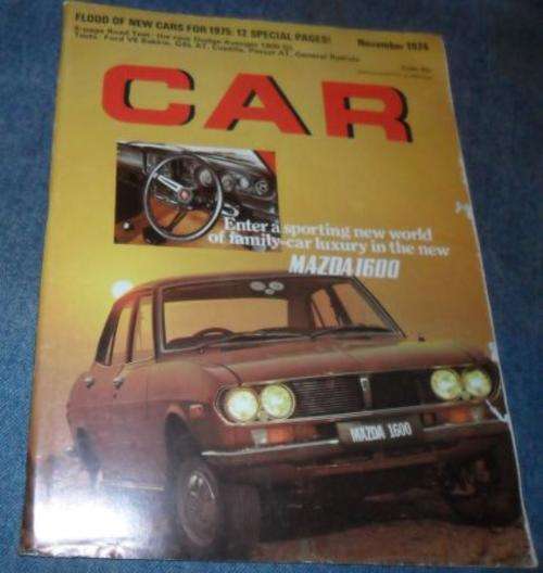 CAR NOV 1974 ( DODGE AVENGER , TOYOTA 2000 GSL , MAZDA CAPELLA , VW PASSAT )