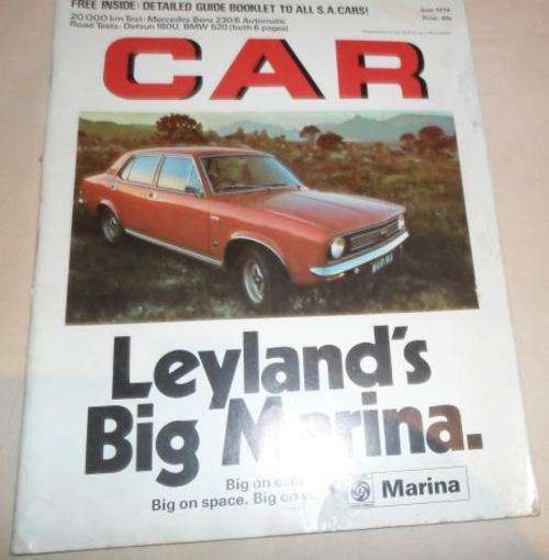 CAR JUNE 1974 ( MERCEDES 230 , BMW 520 , DATSUN 180U )