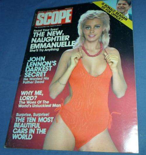 SCOPE MAGAZINE 13 JAN 1984 ( EMMANUELLE - MIA NYGREN , RONALD REAGAN )