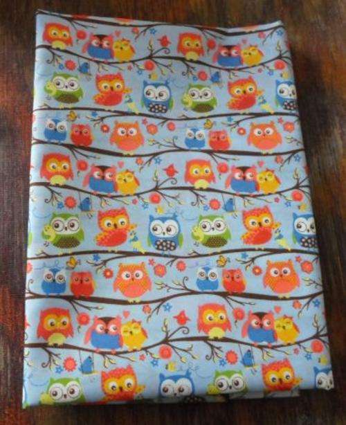 FUN OWLS - POLLY COTTON FABRIC