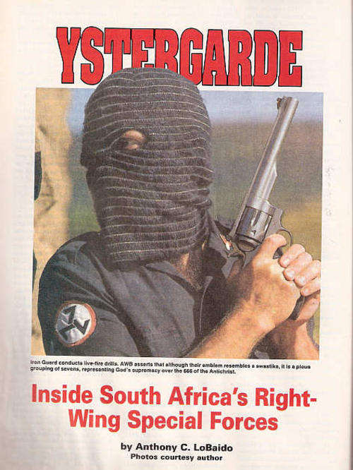 SOLDIER OF FORTUNE JAN 1995 ( YSTERGARDE FEATURE )