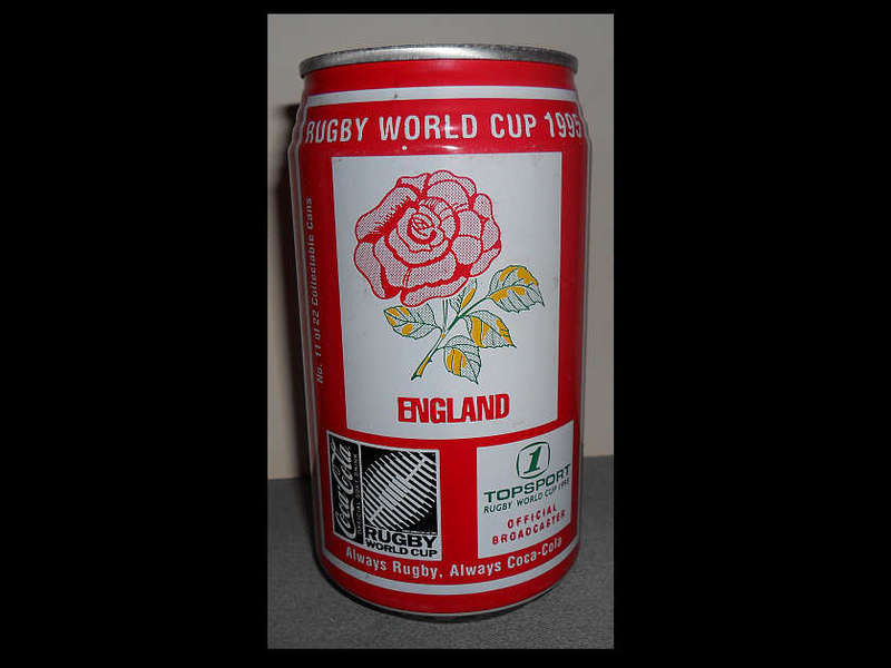 1995 RUBGBY WORLD CUP CANS SOUTH AFRICA