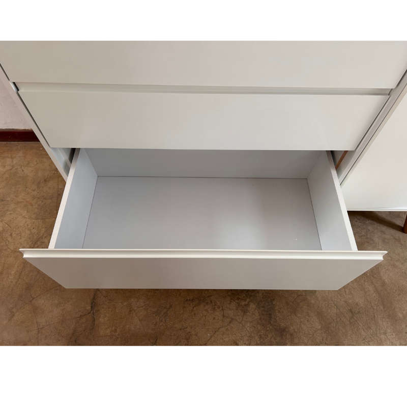George Mason Baby - Retro Chest of Drawers - White  ( Open box item )