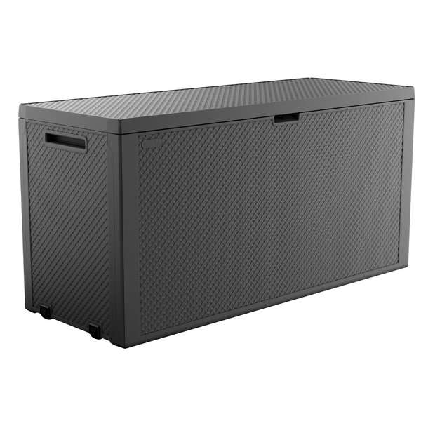 Keter Emily Storage Box - Graphite ( Open Box Item ) | Barcode: 7290112634580