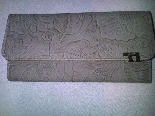 beautiful blue/grey-brown "Fino" purse <<only for elegant and classy ladies<< many compartments
