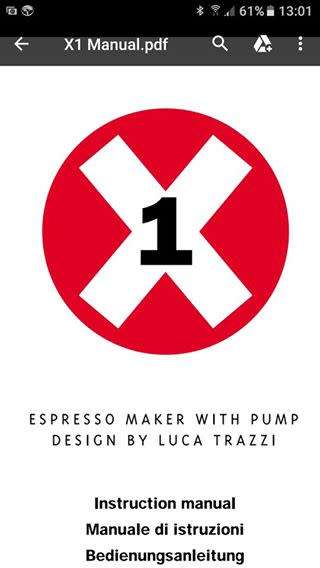 Italian Francis! Luca Trazzi X1 Coffee Machine Espresso Maker FREE COURIER