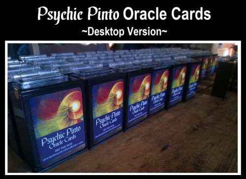 Psychic Pinto Desktop Oracle Cards - Tarot Deck Practical & Understandable guidance to any question