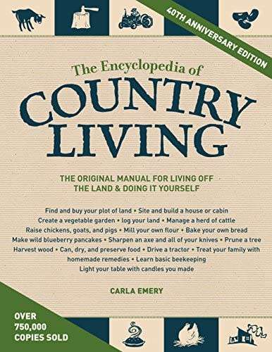 Encyclopedia of Country Living by Carla Emery 40th Edition    Selfsustain Off-grid