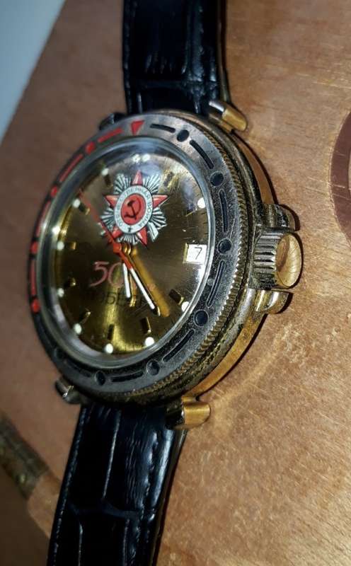 Russian Pobeda Military Vostok Commanders watch  Komandirskie WW11 50th anniversary