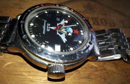 RARE Vintage Russian Paratrooper Military Amphibian Vostok Collectors Watch