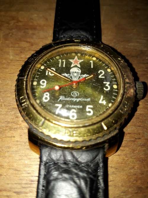 Russian Paratrooper Military Commander Watch Vostok KOMANDIRSKIE Vostok Soviet USSR Vostok Collector