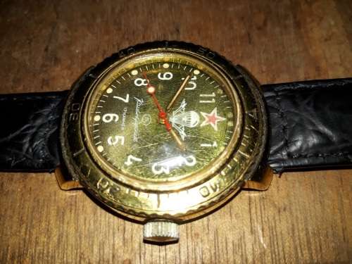 Russian Paratrooper Military Commander Watch Vostok KOMANDIRSKIE Vostok Soviet USSR Vostok Collector