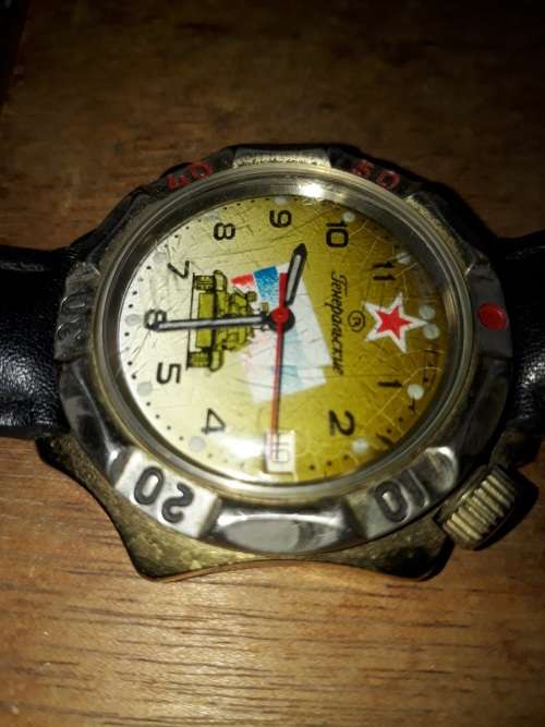 Vintage Russian Tank Military Generals Watch Vostok Generalskie Soviet USSR Collectors Watch
