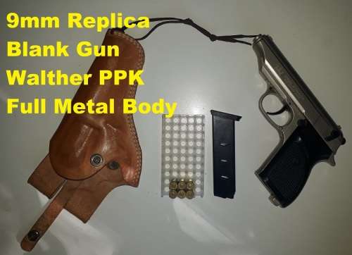9mm Blank Replica Walther PPK Full Metal