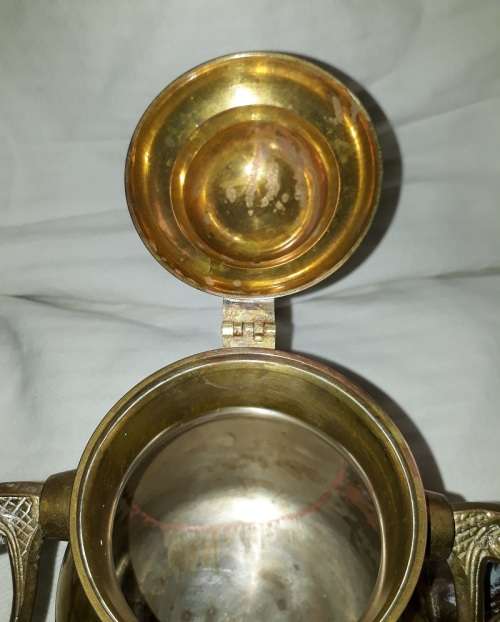 Rare Find Brass Tilting Teapot on Stand with Burner