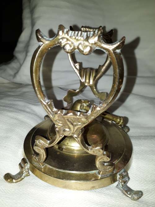 Rare Find Brass Tilting Teapot on Stand with Burner