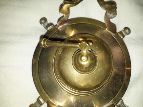 Rare Find Brass Tilting Teapot on Stand with Burner