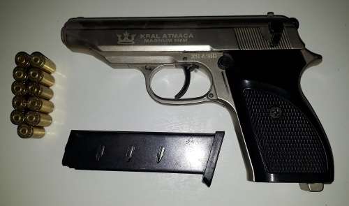 For Khashif:  9mm Blank Replica Walther PPK Full Metal